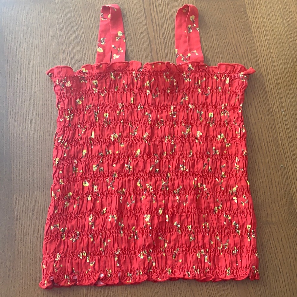Tilly’s White Fawn red tank top size youth large